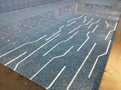 廈門健身館泳池貼膠膜順利完工(圖2)